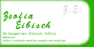 zsofia eibisch business card